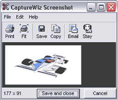 Screen capture screenshot